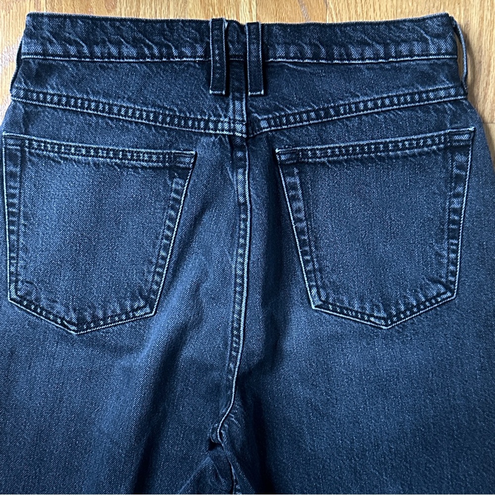 Frame Womens 26/28 Black Le High N Tight Straight Leg High Waist Denim Jeans - Picture 6 of 9